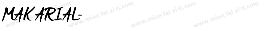 MAK ARIAL字体转换
